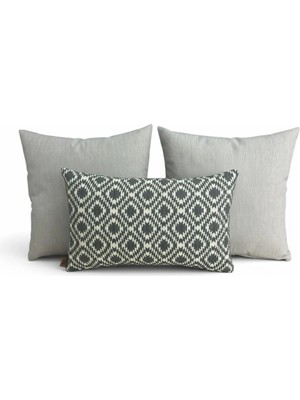 Elanora Home Indoor Outdoor Kırlent,güneşe Dayanıklı Balkon Bahçe Marin Kırlent Kılıfı 3’lü Set