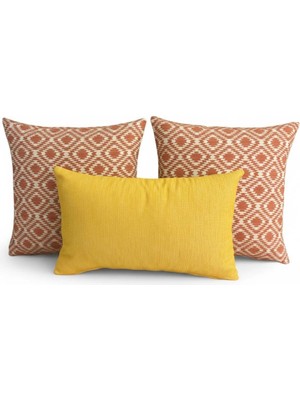 Elanora Home Indoor Outdoor Kırlent,güneşe Dayanıklı Balkon Bahçe Marin Kırlent Kılıfı 3’lü Set