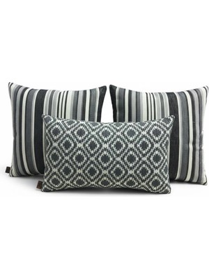 Elanora Home Indoor Outdoor Kırlent,güneşe Dayanıklı Balkon Bahçe Marin Kırlent Kılıfı 3’lü Set