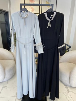 Nurcan Çetin  Abiye Taşlı Elbise