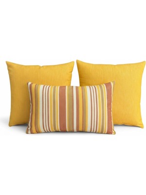 Elanora Home Indoor Outdoor Kırlent,güneşe Dayanıklı Balkon Bahçe Marin Kırlent Kılıfı 3’lü Set