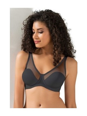 Le Jardin Siyah  Fenetta Tül Kaplı C Cup Toparlayıcı Südyen 9200