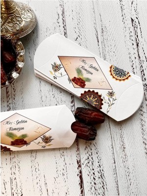 PremiumPort 10'lu Hurma Şeker Hediye Kutusu, Ramazan ve Bayram Için Kaliteli Set