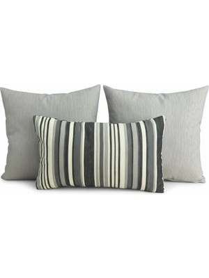 Elanora Home Indoor Outdoor Kırlent,güneşe Dayanıklı Balkon Bahçe Marin Kırlent Kılıfı 3’lü Set