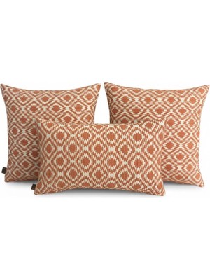 Elanora Home Indoor Outdoor Kırlent,güneşe Dayanıklı Balkon Bahçe Marin Kırlent Kılıfı 3’lü Set