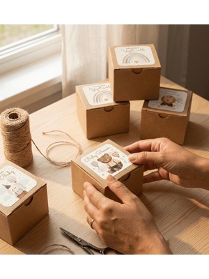 Birim Etiket Isme Özel Hoşgeldin Bebek Etiketi Sticker 4x4 cm 70 Adet