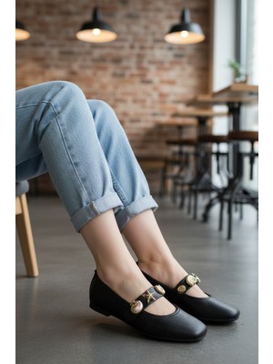 Huzurlu Adımlar Midye Desen Babet