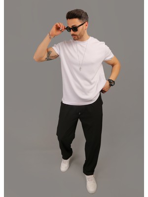 Eydamoon #yokgibi Baggy Tarz Paraşüt Kumaş Bol Paça Spor Eşofman Altı