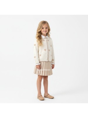 Seabubbles Triko Hırkalı Kız Çocuk Etekli Takım   ST09668