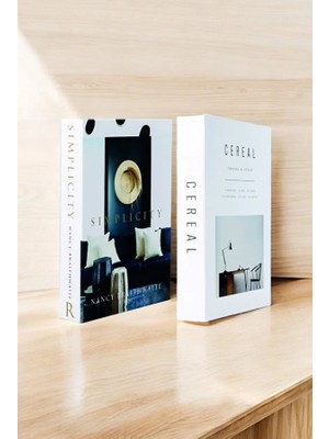 2'li Masa & Sim Dekoratif Kitap Kutu