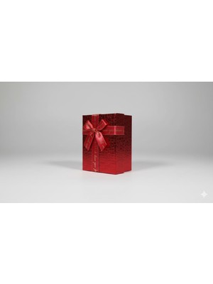 abnturk 1 Adet Küçük Boy Lüks Kırmızı Hediye Kutusu – 7X12X19 cm