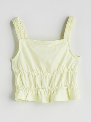 Lc Waikiki Yeni Sezon Kare Yaka Kız Çocuk Crop Bluz