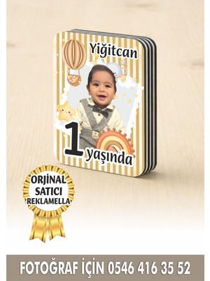 Reklamella 191 Temalı Kişiye Özel Resimli Doğum Günü Magneti 8x6 cm  10 Adet