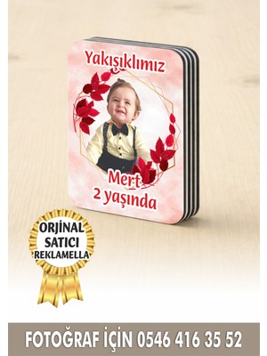 Reklamella 190 Temalı Kişiye Özel Resimli Doğum Günü Magneti 8x6 cm  10 Adet