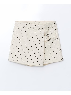 Lc Waikiki Yeni Sezon Beli Lastikli Puantiyeli Kız Çocuk Şort Etek