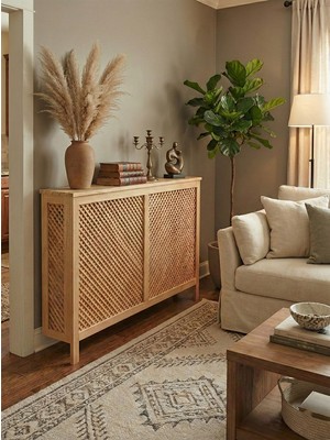 Wooden City Petek Önü Kaplama Dresuar Petek Önü Kapatma Petek Kaplama Dresuar 116 cm Natürel Seperatör