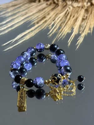 Mrc Akrilik Necef uyumlu Taş Kadın Bileklik Gold Altın Gümüş Silber Detaylı Hediyelik