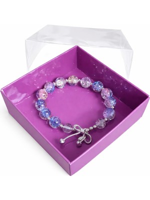 Mrc Akrilik Necef uyumlu Taş Kadın Bileklik Gold Altın Gümüş Silber Detaylı Hediyelik