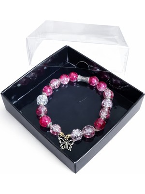 Mrc Akrilik Necef uyumlu Taş Kadın Bileklik Gold Altın Gümüş Silber Detaylı Hediyelik