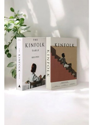 2'li Table & Merdiven Dekoratif Kitap Kutu