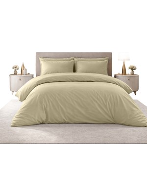 Sabia Soft Touch %100 Pamuk 62 Tel – 180X200 cm + 37 cm Yüksekliğe Uygun Battal Boy Nevresim Takımı 4 Yastıklı