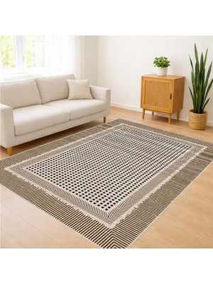 Açık Gri Tonlarda Sade Dokulu Salon Halısı Antialerjik Kaymaz Tabanlı Ferah Kullanım - SD-1158