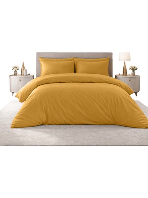 Sabia Soft Touch %100 Pamuk 62 Tel – 200X200 cm + 37 cm Yüksekliğe Uygun Battal Boy Nevresim Takımı 4 Yastıklı