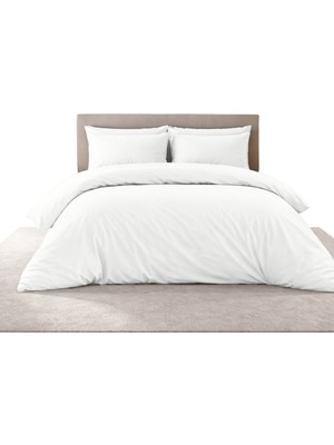 Sabia Soft Touch %100 Pamuk 62 Tel – 200X200 cm + 37 cm Yüksekliğe Uygun Battal Boy Nevresim Takımı 4 Yastıklı