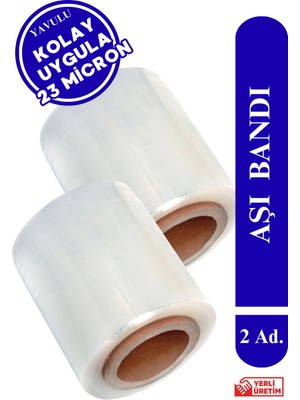 Yavulu Aşı Bandı 10CM Kalın Aşı Bandı Ağaç Aşılama Bandı (2 Adet) Çiftli