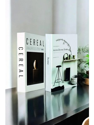 2'li Vazo & Mono Dekoratif Kitap Kutu