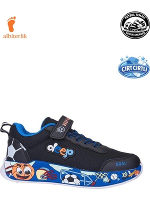 Albishoes Erkek Çocuk Unisex Futbol Temalı Yazlık Fileli Rahat Yumuşak Taban Sneaker Spor Ayakkabı