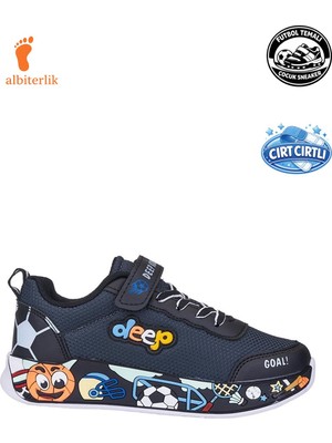 Albishoes Erkek Çocuk Unisex Futbol Temalı Yazlık Fileli Rahat Yumuşak Taban Sneaker Spor Ayakkabı