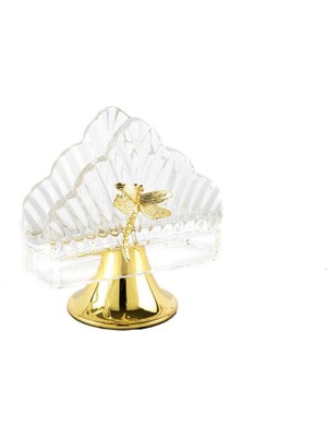 Mikasa Moor Gold Ayaklı Cam Peçetelik 12X7X13CM P350.824244