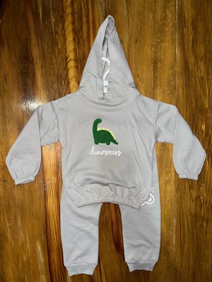 Zengezur Mall Mllzngzr 6-24 Aylık Araba Baskılı Takım Gri (Beden: 12-18)