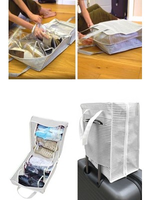 Helen's Home Bavul Içi Düzenleyici Ayakkabı Saklama ve Taşıma Seyahat Çantası Hurç Valize Asılabilir Düzenleyici