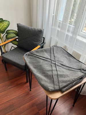 Balkon Babçe Mobilyası Minder Kılıf Takımı 55*60 Ölçülerinde 4 Sırt 4 Minder