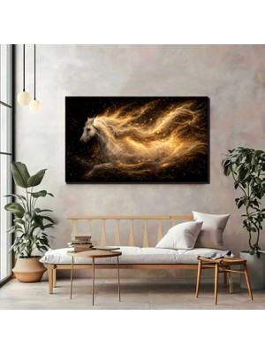 Alev Atı Kanvas Tablo – Modern Fantastik Salon & Ofis Duvar Dekoru