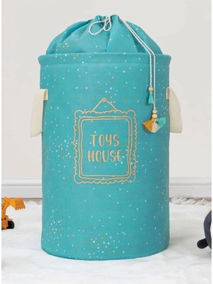 Helen's Home Kirli Sepeti - Oyuncak Sepeti - Organizer Bebek Odası Düzenleyici Torbalı Sepet