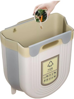 Usin Katlanabilir Körüklü Ev Ofis Işyeri Mutfak Tezgah Altı Dolap Içi Çöp Kovası Kutusu