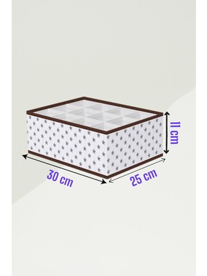 Helen's Home 12 Bölmeli Kutu Çocuk Odası Dolap Çekmece Içi Çamaşır Çorap Düzenleyici Petek Akordiyon Organizer