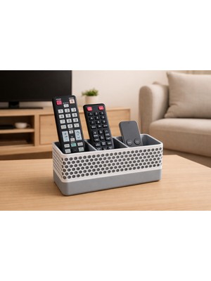 3D Siyah Beyaz 3'lü Kumanda ORGANİZERİ-182