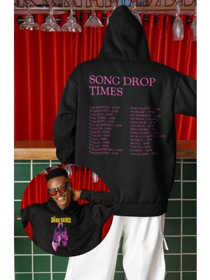 Fuddy Moda Unisex The Dead Dance Sırt Baskılı Kapüşonlu Sweatshirt, Oversize Lady Gaga Temalı Hoodie