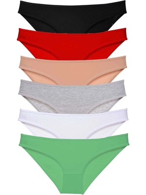 Beruflic 6 Adet Süper Eko Set Likralı Kadın Slip Külot Renk 2