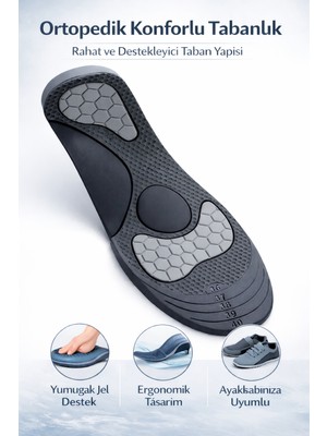 Wicromed Unisex Silikon Jel Tabanlık – Şok Emilimi ve Topuk Desteği – Ayak Ağrısı Önleyici - Topuk Dikeni Plus Kesilebilen