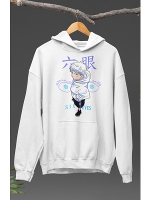 Fuddy Moda Unisex Jujutsu Kaisen Yuji Itadori Baskılı Kapüşonlu Sweatshirt, Oversize Jjk Anime Temalı Hoodie