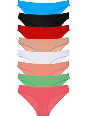 Beruflic 8 Adet Süper Eko Set Likralı Kadın Slip Külot Set 5