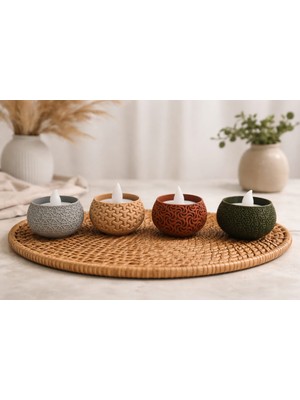 Mumluk 4lü Dekoratif