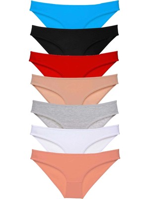 Beruflic 7 Adet Süper Eko Set Likralı Kadın Slip Külot Set 1