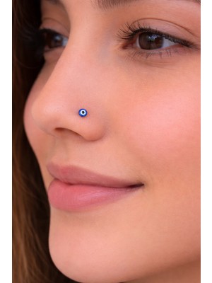 Sacce Scarves & Accessories İthal 925 Ayar Nazar Boncuklu Gümüş Hızma Nazarlık Hızma