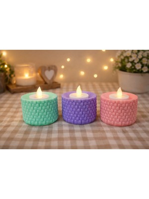 3lü Mumluk Dekoratif